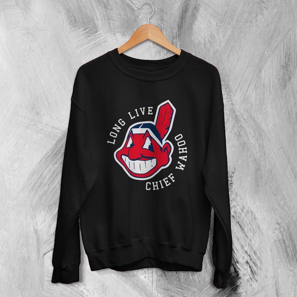 Cleveland Guardians Sweatshirt Long Live Chief Sweater Baseball Team Sweatshirt
